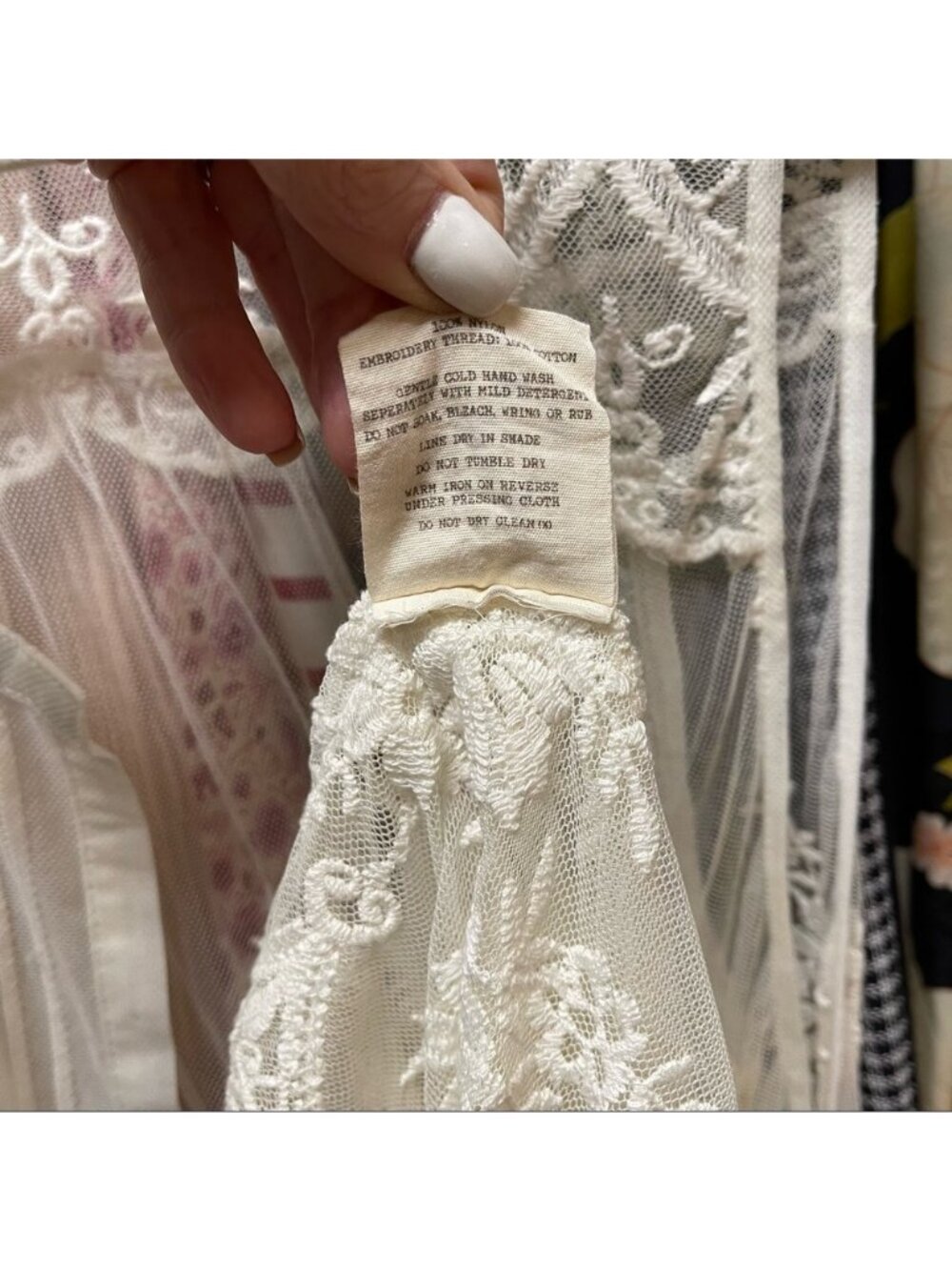 Spell VGUC Ophelia Cream Lace Duster Vest in Small - Picture 7 of 9